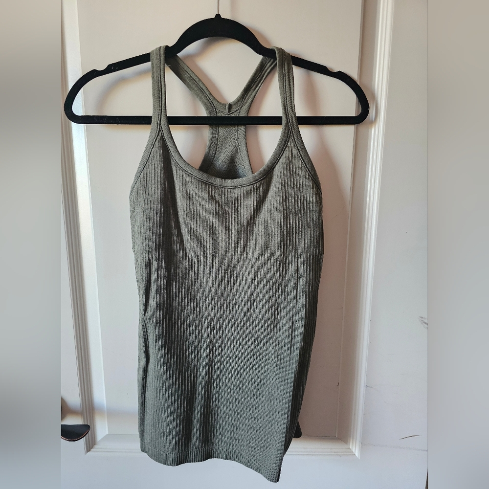 Lululemon Ebb to Street Tank - Olive - Size 8 - Like New - In Demand